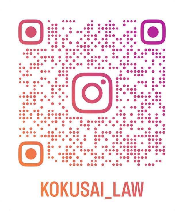 東大国際法研のInstagramQRコード
